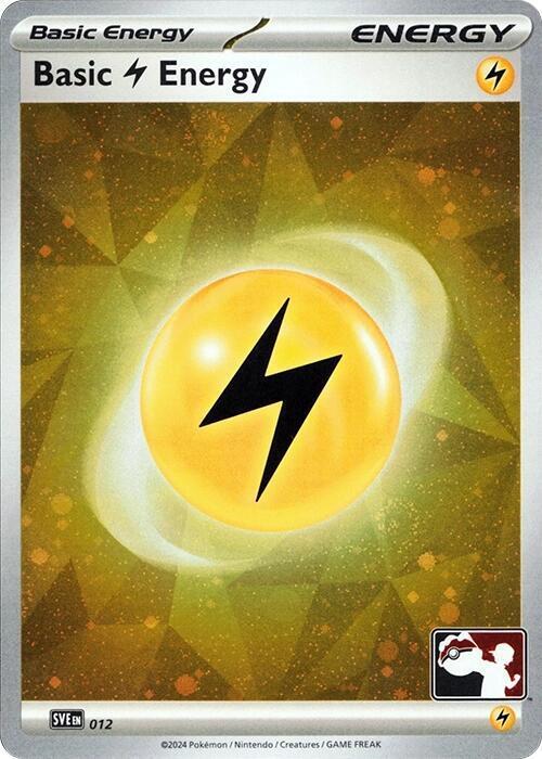 Scarlet & Violet Energy Basic Lightning Energy [Prize-Pack-Cosmos-Holo] Pokémon card